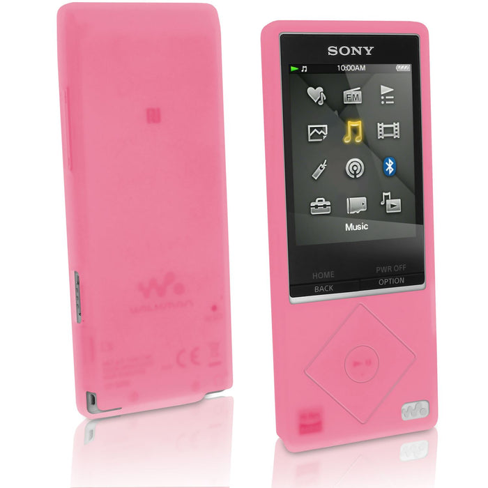 iGadgitz Silicone Skin Case Cover for Sony Walkman NWZ-A15 NWZ-A17 NW-A25 NW-A27 + Screen Protector