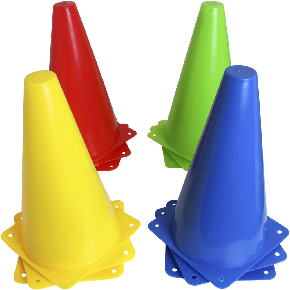 CampTeck U7154 Sports Cones, Sport traffic Cones, Football Cones -Multicolour -12pcs