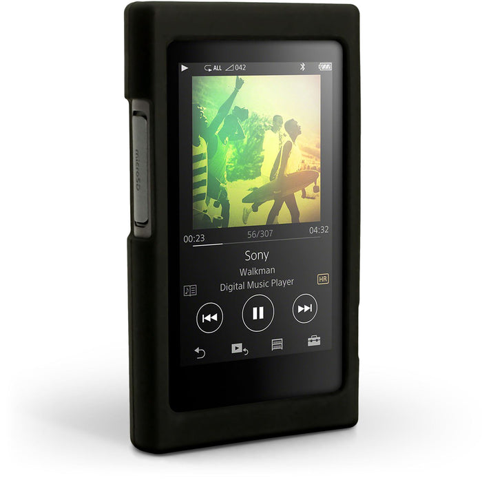 iGadgitz Silicone Skin Case Cover for Sony Walkman NW-A35 NW-A40 NW-A45 + Screen Protector