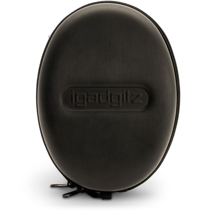iGadgitz U5415 - EVA Carrying Hard Case Cover for Over-Ear Foldable Headphones Headset (Beats, Sennheiser, Ted Baker, London Rockall) - Black