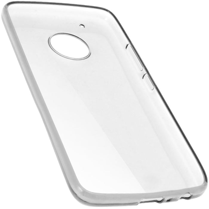 iGadgitz Glossy TPU Gel Skin Case Cover for Motorola Moto G5 Plus (Lenvo Moto G5 Plus) + Screen Protector
